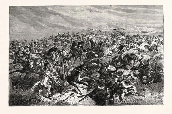 Franco-Prussian War: Rapid Fire of the Prussian Infantry Riders against the French Cavalry
