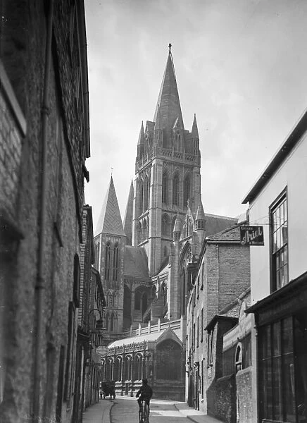 Truro Cathedral, Truro, Cornwall. Around July 1903