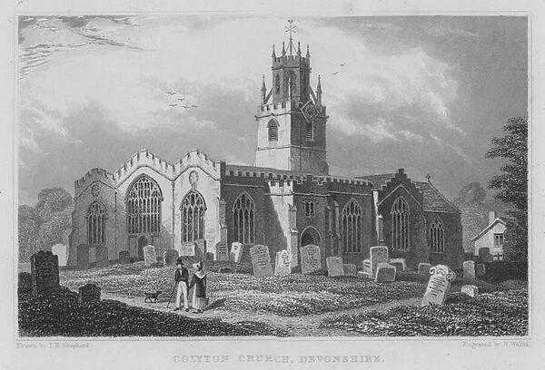 Colyton Church, Devonshire (engraving)