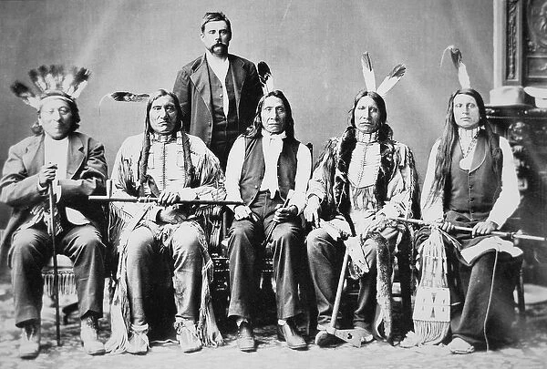 Delegation of Sioux chiefs, led by Red Cloud (1822-1909) in Washington D. C