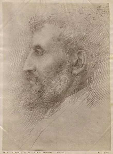 Edouard Lanteri, 1898 (silverpoint on cardboard)