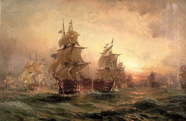 The Evening of Trafalgar, 1890 (oil on canvas)