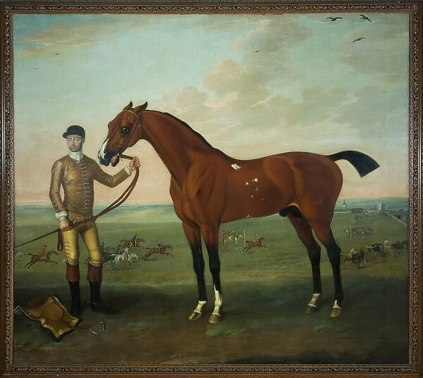 Flying Childers with a groom on Newmarket Heath, c. 1722-25 (oil on canvas)