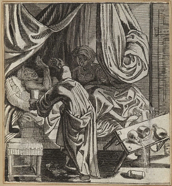 The Fool Who Spurns Good Advice, 1660-86 (brush and Indian ink on paper)