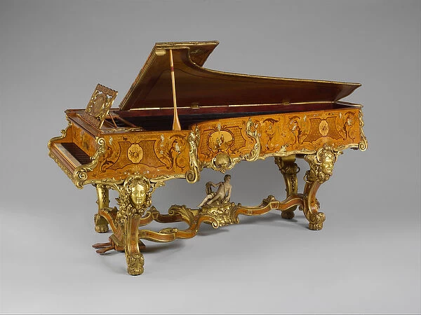 Grand Pianoforte, (marquetry satinwood) c. 1840