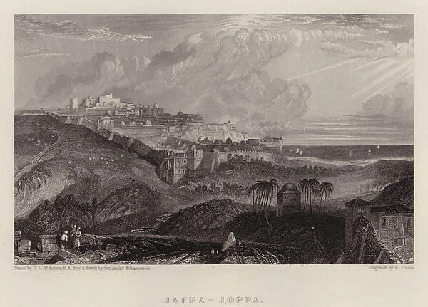 Jaffa, Joppa (colour litho)