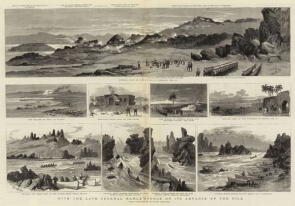 With the Late General Earles Force on its Advance up the Nile (engraving)
