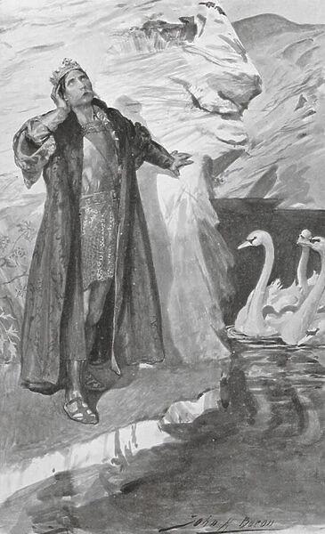 Ler and the swans (litho)