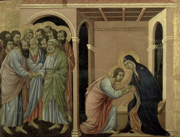 Maesta: The Virgin Says Farewell to St. John, 1308-11