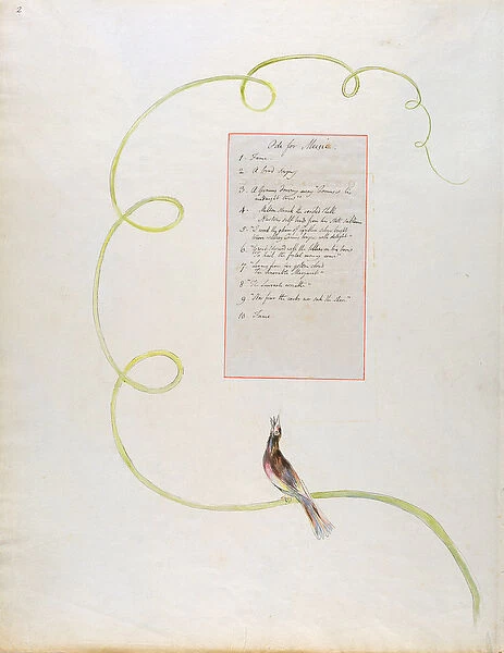 Ode for Music design 94 from The Poems of Thomas Gray, 1797-98