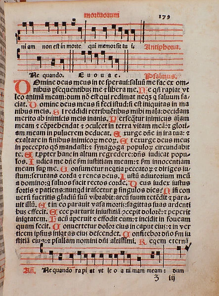 Page of the liturgy book 'Liber Sacerdotalis'by Castellini