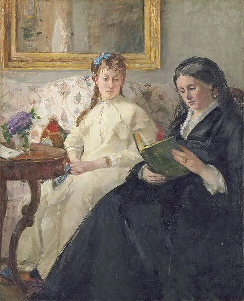 Portrait of the Artists Mother and Sister, 1869-70 (oil on canvas)