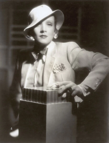 Portrait of Marlene Dietrich, 1935 (b  /  w photo)