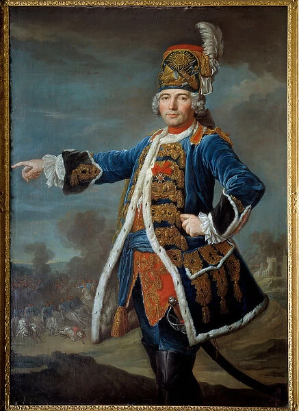 Portrait of Simon Claude de Grassin de Glatigny (? -1776) Painting of the French School