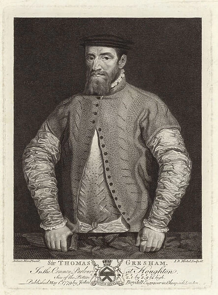 Portrait of Sir Thomas Gresham (engraving)