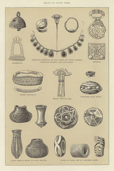 Relics of Saxon Times (engraving)