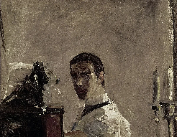 Self Portrait, 1880 (oil on panel) (detail of 37178)
