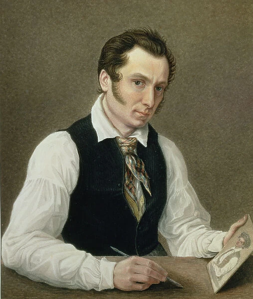 Self Portrait in Peter Prison, 1836 (w  /  c on paper)