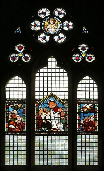 Sermon on the Mount (stained glass)