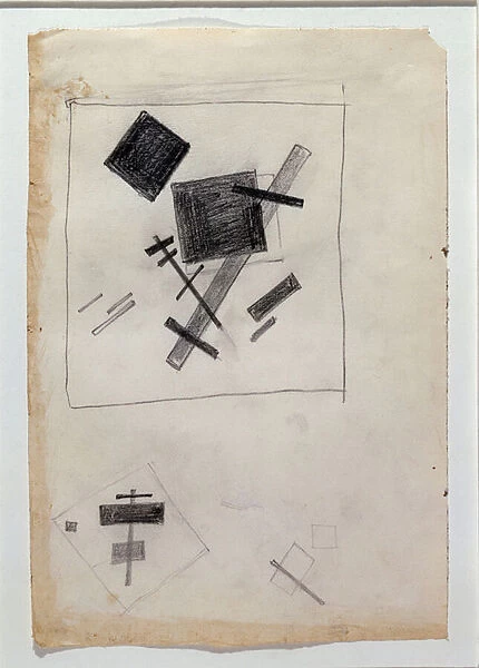 Suprematist composition (Drawing, 1915-1916)