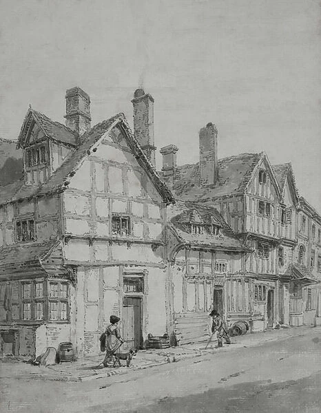 Timbered House, 1767-1816 (Watercolour)