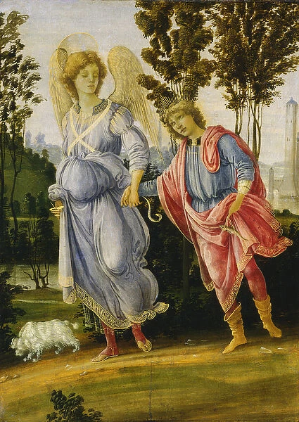 Tobias and the Angel, c. 1475  /  1480 (oil and tempera on panel)