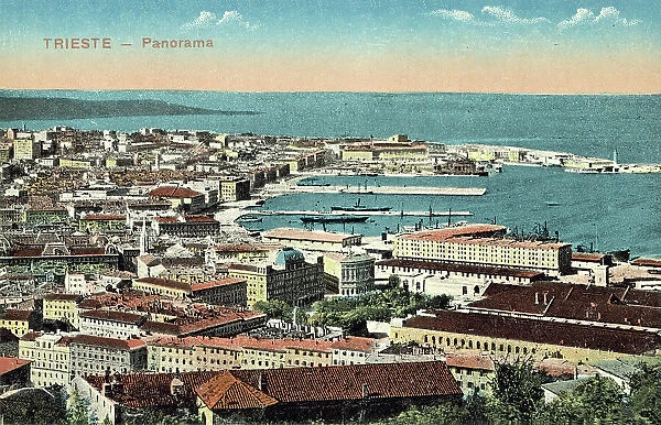 Trieste, Italy, Panorama (colour photo)