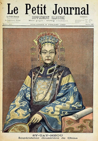 Tz U-Hsi (1835-1908) Empress Dowager of China, from Le Petit Journal