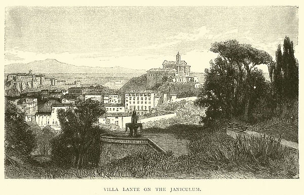 Villa Lante on the Janiculum (engraving)