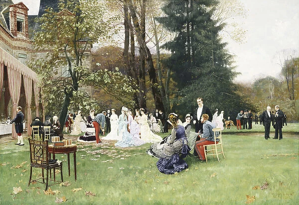 The Wedding, Fontainebleu; Les Noces, Fontainbleu, (oil on canvas)