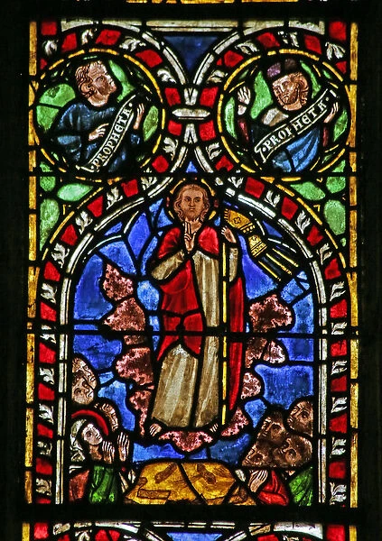 Window depicting the Ascension (stained glass)