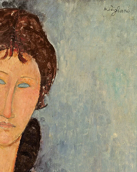 Woman with Blue Eyes, c. 1918 (oil on canvas) (detail of 96792)