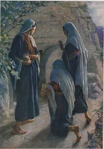 The Women at the Sepulchre, illustration from Women of the Bible