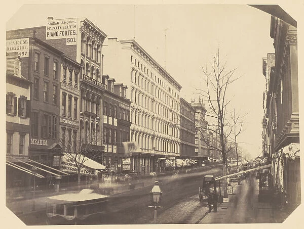 Broadway Looking North Grand Broome Streets Attributed