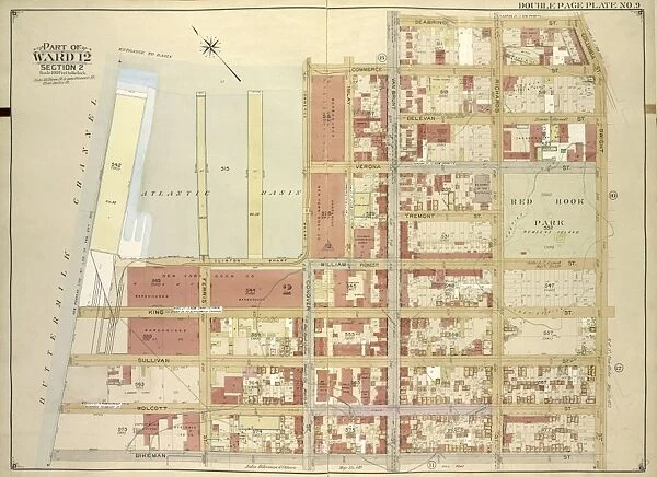 Brooklyn, Vol. 1, Double Page Plate No. 9; Part of Ward 12, Section 2; Map bounded