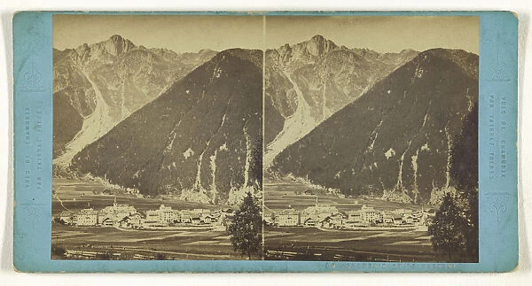 Chamonix et le Brevent Tairraz Freres 1865 Albumen silver print