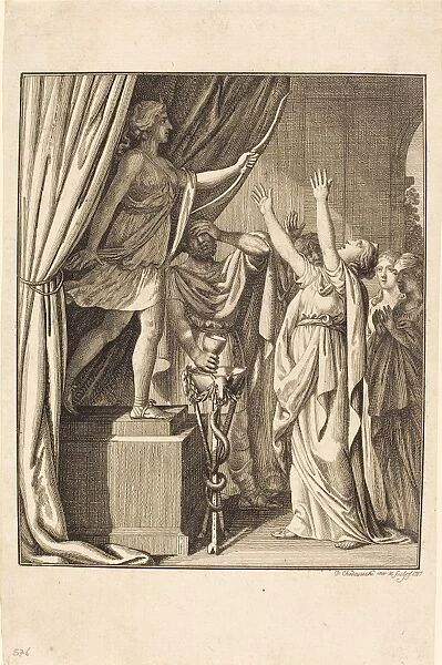 Daniel Nikolaus Chodowiecki (German, 1726 - 1801), Diana, 1787, etching