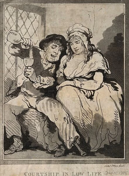 Drawings Prints, Print, Courtship Low Life, Artist, Thomas Rowlandson, Samuel Alken
