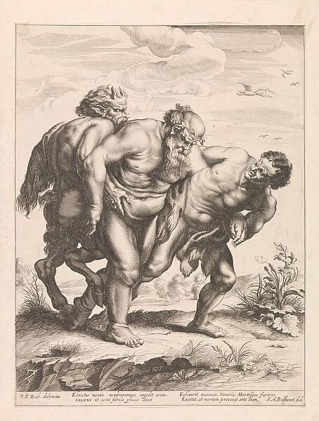 Drunk Silenus Schelte Adamsz Bolswert 1596 1659