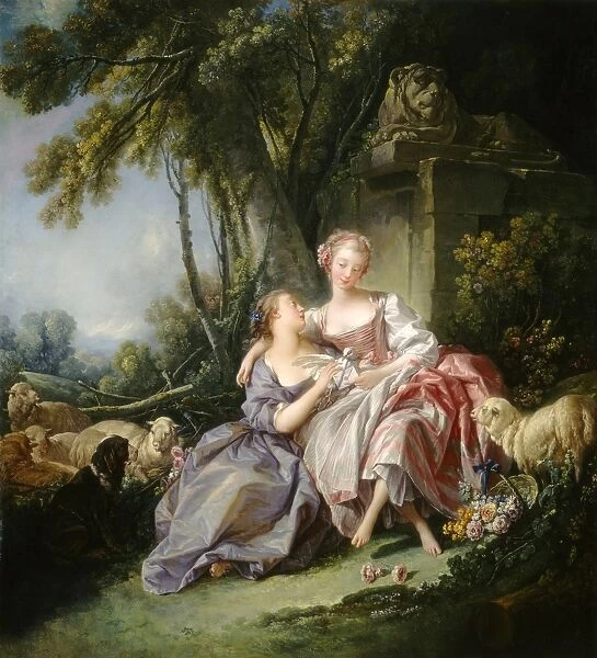 Franazois Boucher, The Love Letter, French, 1703 - 1770, 1750, oil on canvas