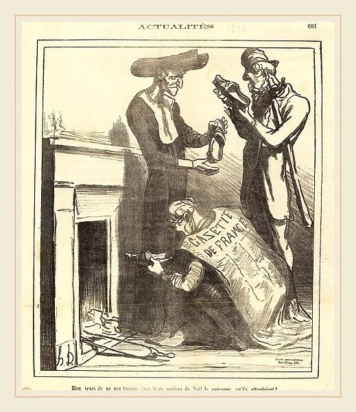 Honore Daumier (French, 1808-1879), Bien vexes de ne pas trouver la couronne, 1871