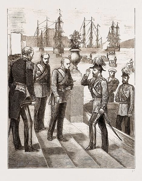 The Prince of Wales at Malta, 1876: Reception of the Prince by General Sir C