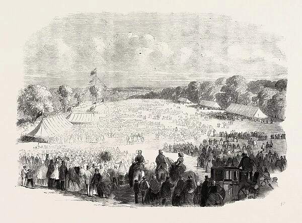 Ragged Schools Festival at Muswell Hill, 1860 Engraving