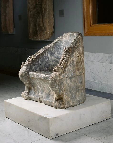 Throne; Unknown; 4th century B.C.; Marble; Object