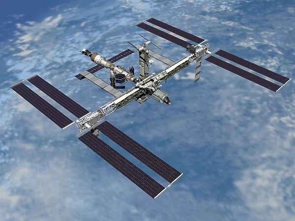 Computer generated view of the International Space Station