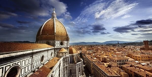 Piazza del Duomo with Basilica of Saint Mary of the Flower, Florence, Italy