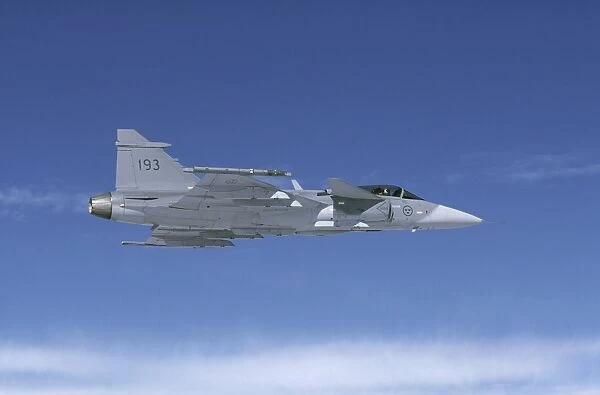 Saab JAS 39 Gripen fighter of the Swedish Air Force