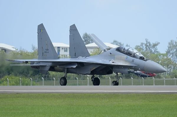 A Sukhoi Su-30MKM Flanker of the Royal Malaysian Air Force