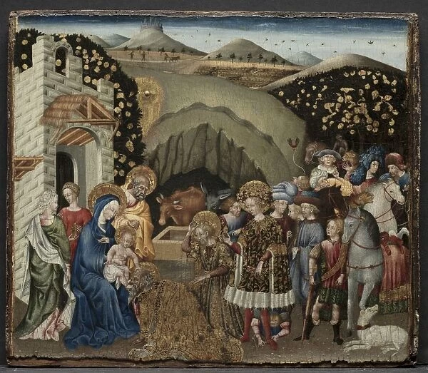 The Adoration of the Magi, 1440-45. Creator: Giovanni di Paolo (Italian, c. 1403-1482)