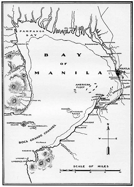 Battle of Manila Bay, Philippines, Spanish-American War, 1898